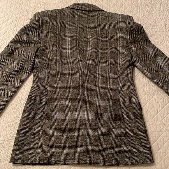 Jones New York 10 Tweed Jacket Black&White,Single-Breasted Detailing sleeve cuff - Picture 12 of 14